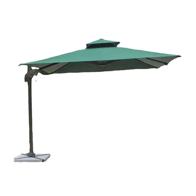 Parasol de patio de luxe avec parasol carré d'extérieur