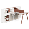 Poste de travail exécutif, bureau en bois, banc de travail moderne pour atelier et bureau