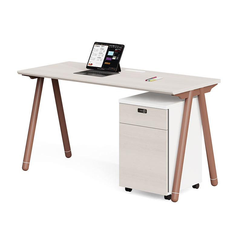 Cloison de bureau moderne en forme de L en aluminium, Table en bois, permettant de gagner de l'espace, mobilier de bureau, bureau et poste de travail