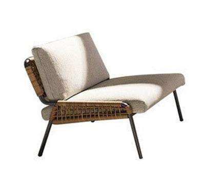 Moderne extérieur rotin canapé jardin étanche loisirs unique PE rotin chaise Support arrière canapé chaise Sillas