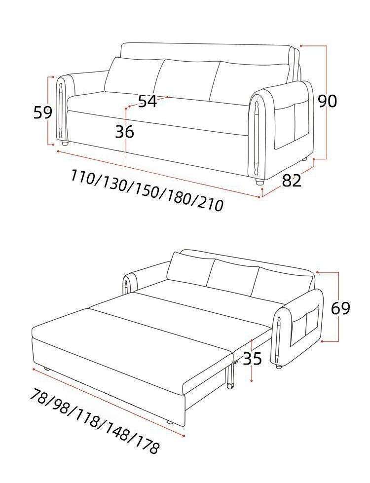 Meubles de canapé de salon modernes, avec fonction de rangement, canapé-lit pliable, nouvel arrivage