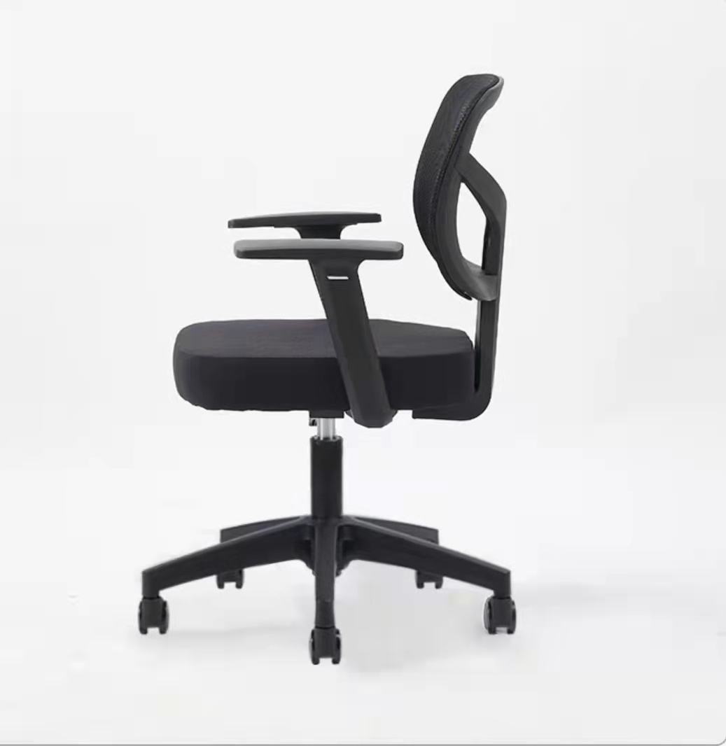 Roues pivotantes exécutives confortables meubles en maille de tissu noir roulant ergonomique chaise de bureau meubles sillas