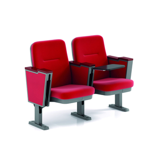 Chaise de luxe en cuir de haute qualité, durable et confortable, pour église, auditorium, cinéma, empilable