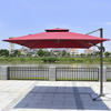 Parasol de patio de luxe avec parasol carré d'extérieur