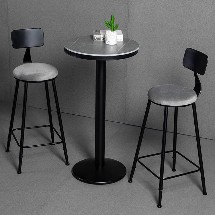 Table basse pied haut Table de bar pied haut en marbre