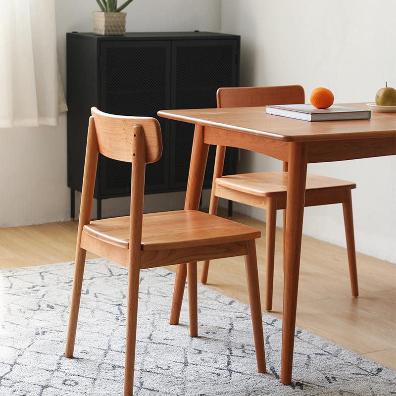 Chaise de salle à manger en bois massif, Design classique nordique, moderne, pour cuisine, salle à manger, Restaurant, café, hôtel, prix bon marché, en Stock