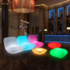 Télécommande rvb couleur changeante batterie rechargeable en plastique illuminé cube siège extérieur bar discothèque led cube chaise lumière