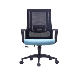 Roues pivotantes exécutives confortables meubles en maille de tissu noir roulant ergonomique chaise de bureau meubles sillas