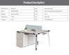 Mobilier de bureau modulaire pour poste de travail commercial, bureau de direction moderne