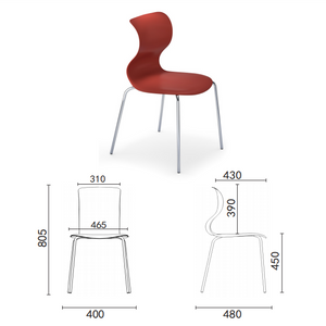 Ventes chaudes d'usine conception moderne Pp environnement métal hôpital clinique meubles chaise d'attente chaise empilable mesas