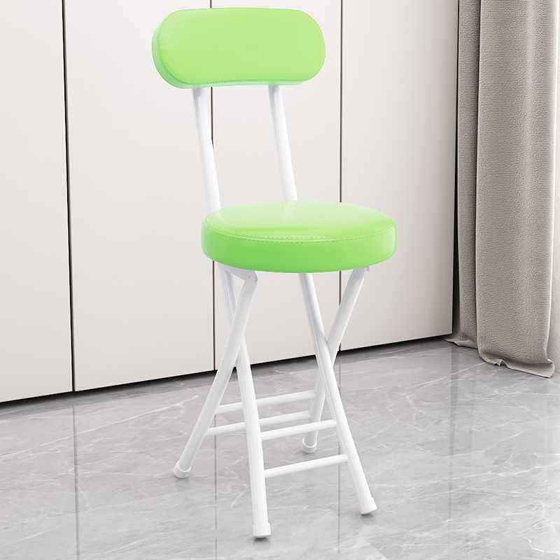 Tabouret pliant portable, tabouret pliable robuste, tabouret rond pliable en métal, capacité de 300 lb pour le camping