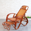 Chaise inclinable d'extérieur en rotin, vente en gros, chaise inclinable en rotin véritable