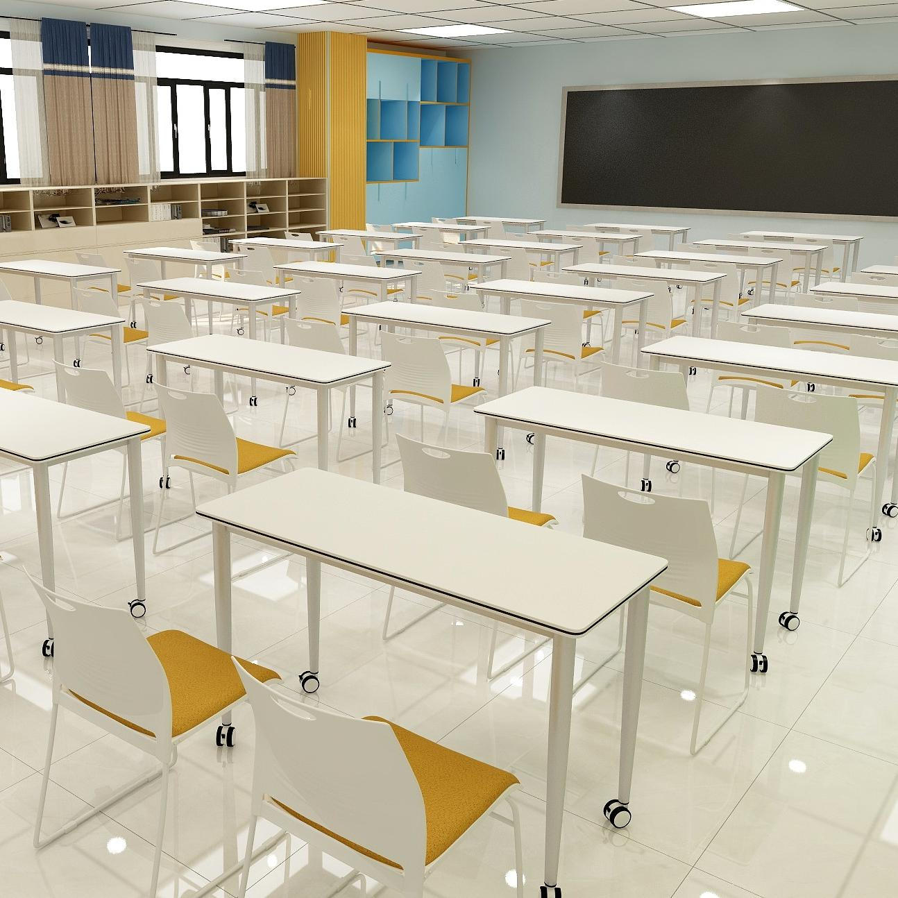 table de formation salle de classe étudiant collège bureau déplacer roues pliable bureau de formation bureau à domicile bureau meubles commerciaux